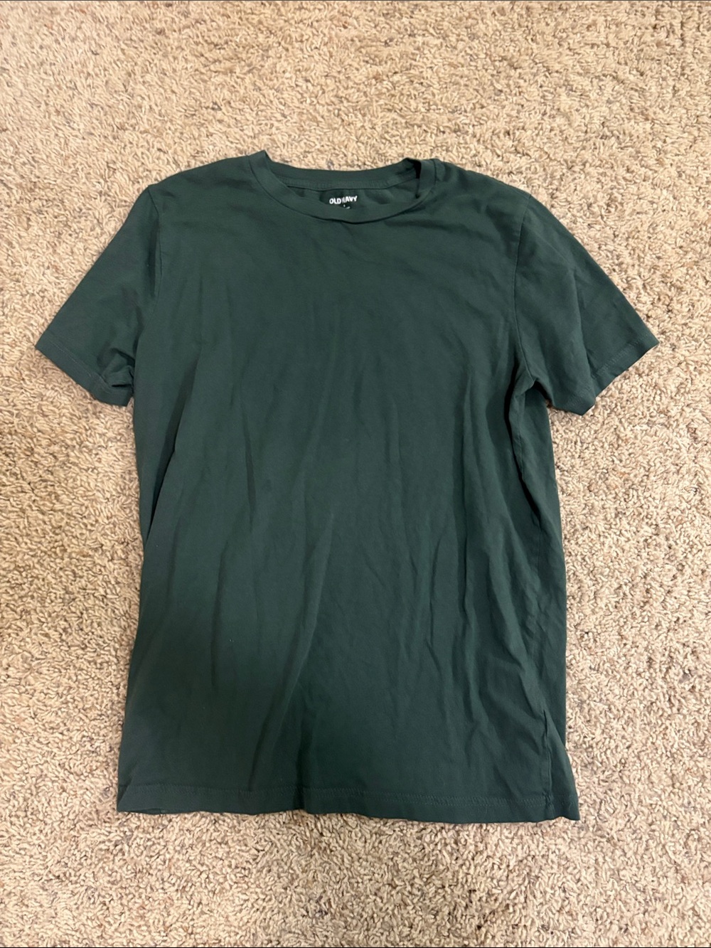 Old Navy Men's Dark Green Crew Neck Short Sleeve Tee